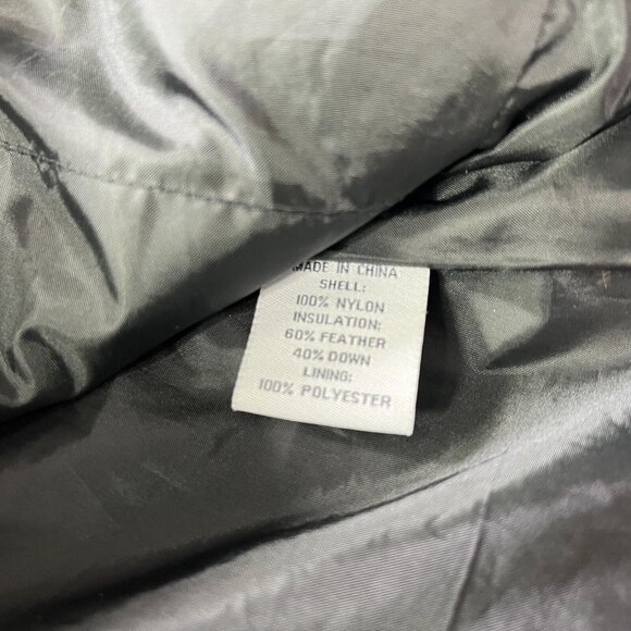 Steve & Barry Double Down Puffer Jacket Black Womens Medium Feather Down - Picture 4 of 7